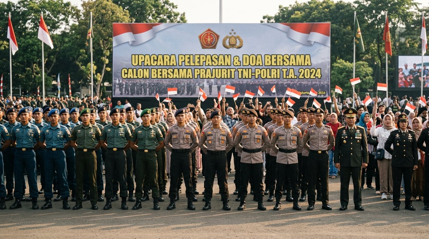 Pelepasan Kontingen Casis Calon Prajurit